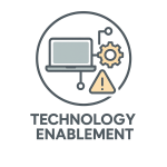 minimalist icon repr tech enab