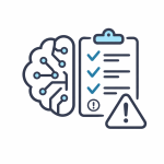 ai risk assessment icon design